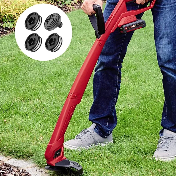 Para Einhell RTV 400 / RTV 550 / RTV 550 / 1 Cortacésped, Reemplazo de 3 carretes + 1 tapa, 3405685 / TLE-02-1