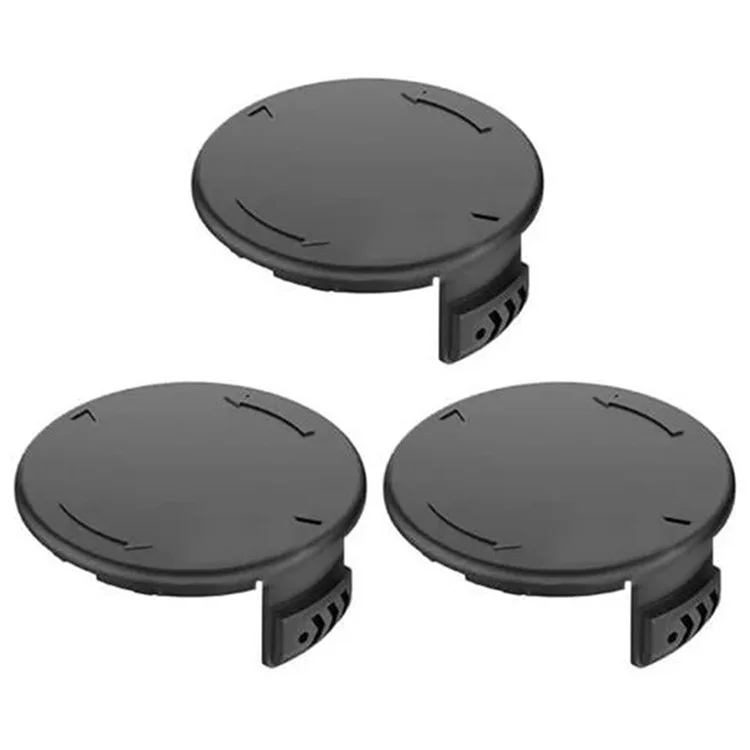 Conjunto de 3 tampas de carretel de plástico ABS para peça de reposição do cortador de grama Parkside TLP-01-1