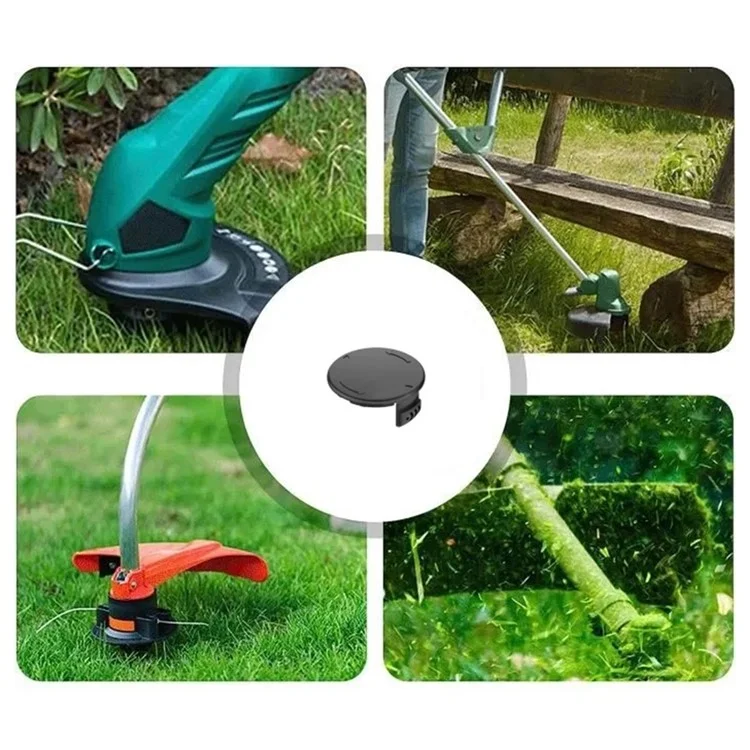 Conjunto de 3 tampas de carretel de plástico ABS para peça de reposição do cortador de grama Parkside TLP-01-1