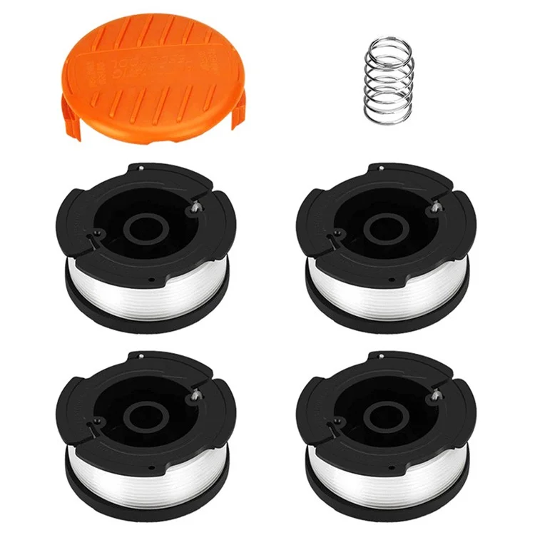 AF-100-3ZP+RC-100-P For Black & Decker LSTE525 / NST2118 4 Spool + 1 Cap + 1 Spring Lawn Mower Part