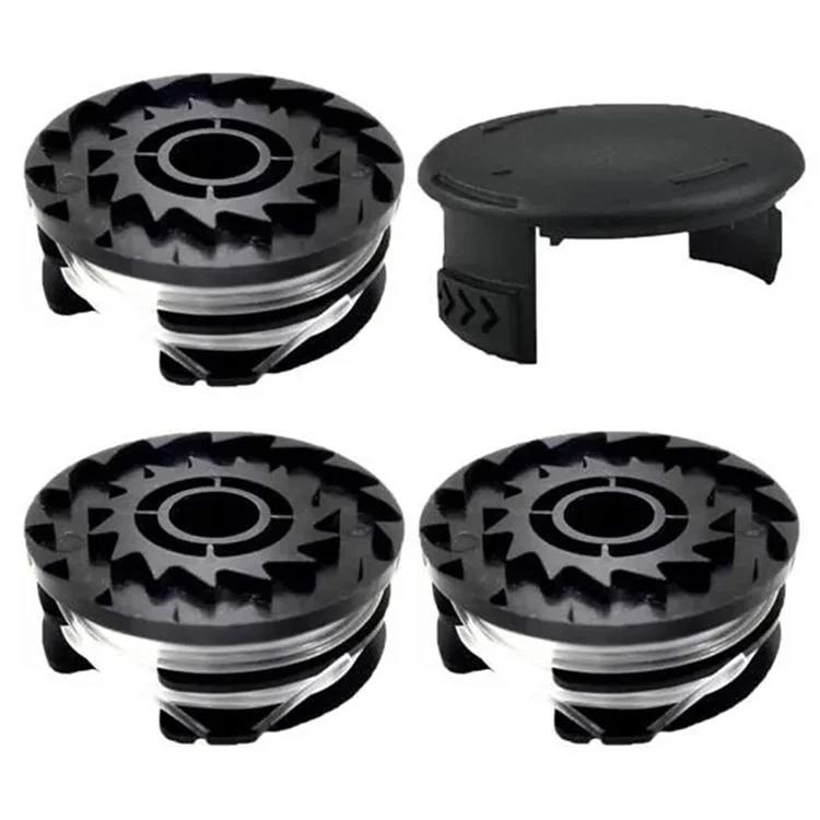 TLP-01+TLP-01-1 For Parkside PRTA 20-Li A1-IAN 311046 Lawn Mower Replacement 3 Spool + Spool Cap