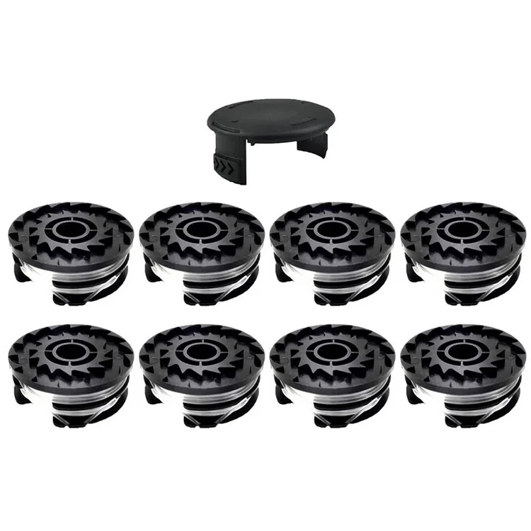 Para aparador de grama Parkside Lawn Mower 8 Carretel + 1 Tampa de Carretel Acessórios, TLP-01 / TLP-01-1