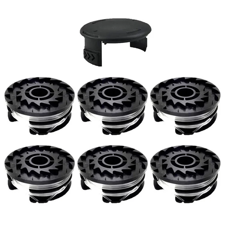 Para cortacésped Parkside Lawn Mower 6 carrete + 1 tapa de carrete Juego de accesorios de recortadora de césped, TLP-01 / TLP-01-1