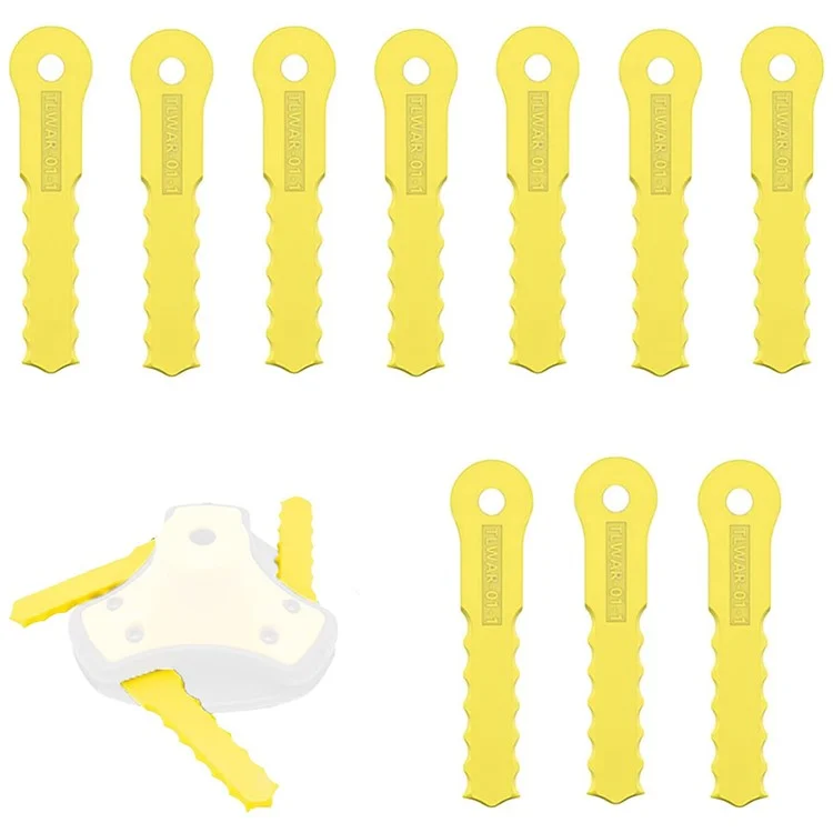 30 piezas de cuchillas de repuesto para cortacésped Weed Warrior 70289-1 (TLWR-01-1)