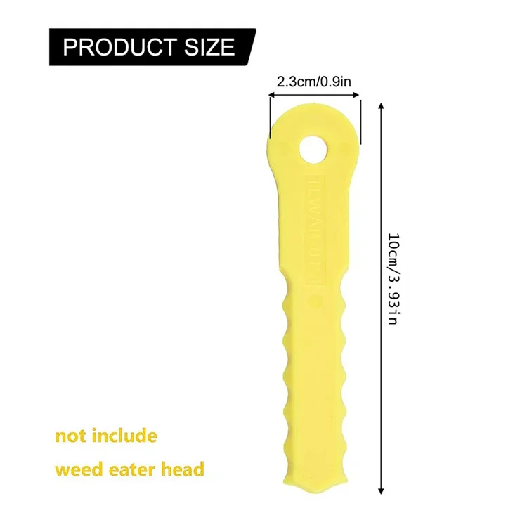 30 piezas de cuchillas de repuesto para cortacésped Weed Warrior 70289-1 (TLWR-01-1)