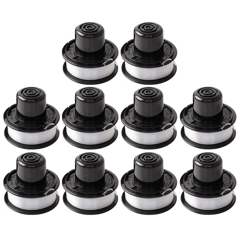 10Pcs For Black & Decker ST1000 / ST3000 / ST4000 / ST4500 Lawn Mower Nylon Rope Spools, RS-136-BKP