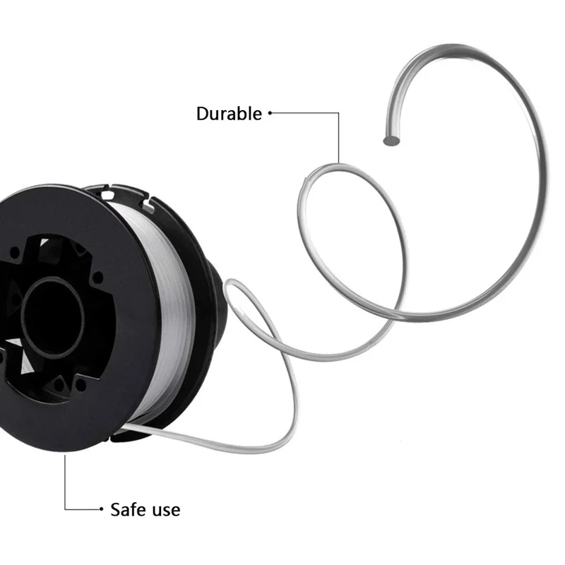 6PCS RS-136-BKP Spools Replacement Parts for Black & Decker Lawn Mower