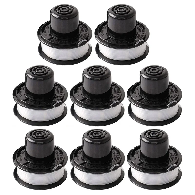 8 Pieces Spools RS-136-BKP Replacement Wire Reels for Black & Decker Lawn Mower