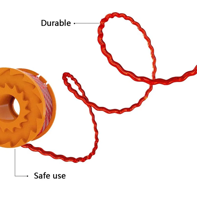 10 Pieces Nylon Trimmer Lines Replacement Spools for Worx Lawn Mower Accessories