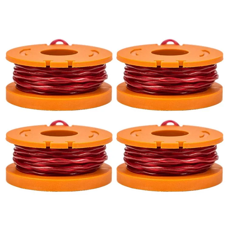4 Cabos de Aço de Nylon para Substituição do Carretel da Lawn Mower da Worx WA0010 