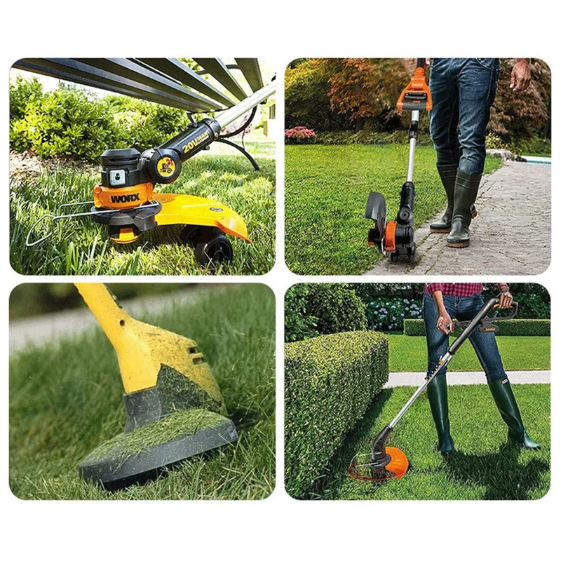 For Worx WG150 / WG151 / WG163 / G165 16 Spool + 4 Cap Lawn Mower Parts Set, WA0010+WA6531