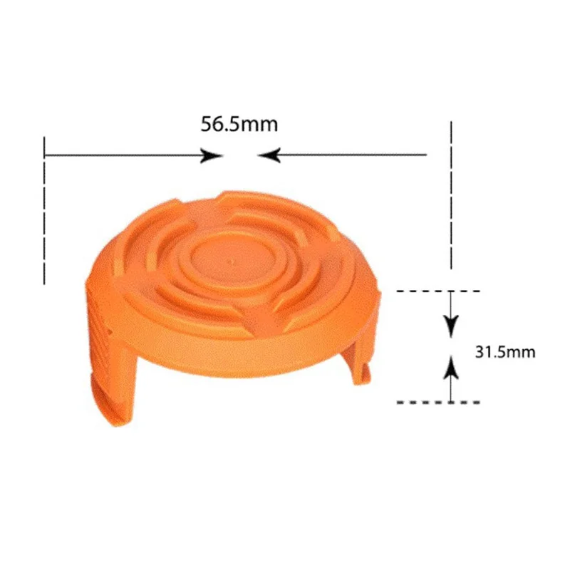 8Pcs For Worx WG150 / WG151 / WG163 / G165 Lawn Mower ABS Spool Cap Spare Parts, WA6531