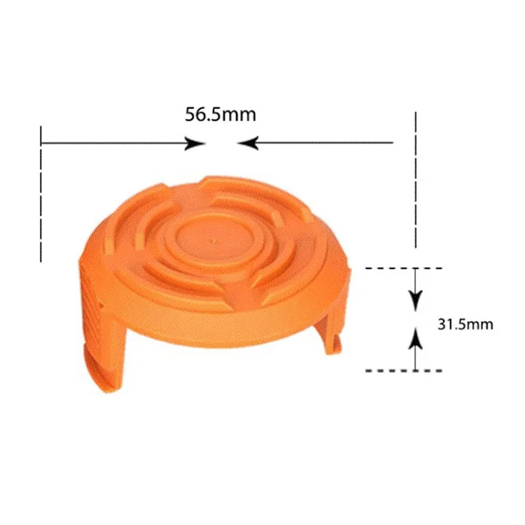 4Pcs WA6531 Pour Worx WG150 / WG151 / WG163 / G165 Tondeuse à Gazon Bobine Capuchon Pièce de Rechange