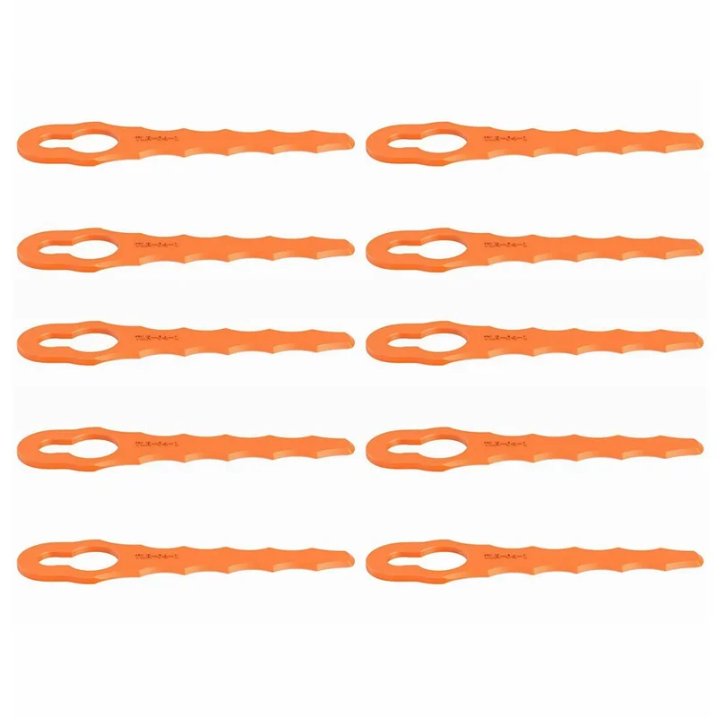 10Pcs TLBR-04-1 ABS Cutting Blades for Worx Lawn Mower Replacement Parts