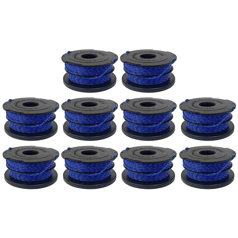10PCS Replacement Trimmer String Spools for Black & Decker Lawn Mower Wire Reels A6441