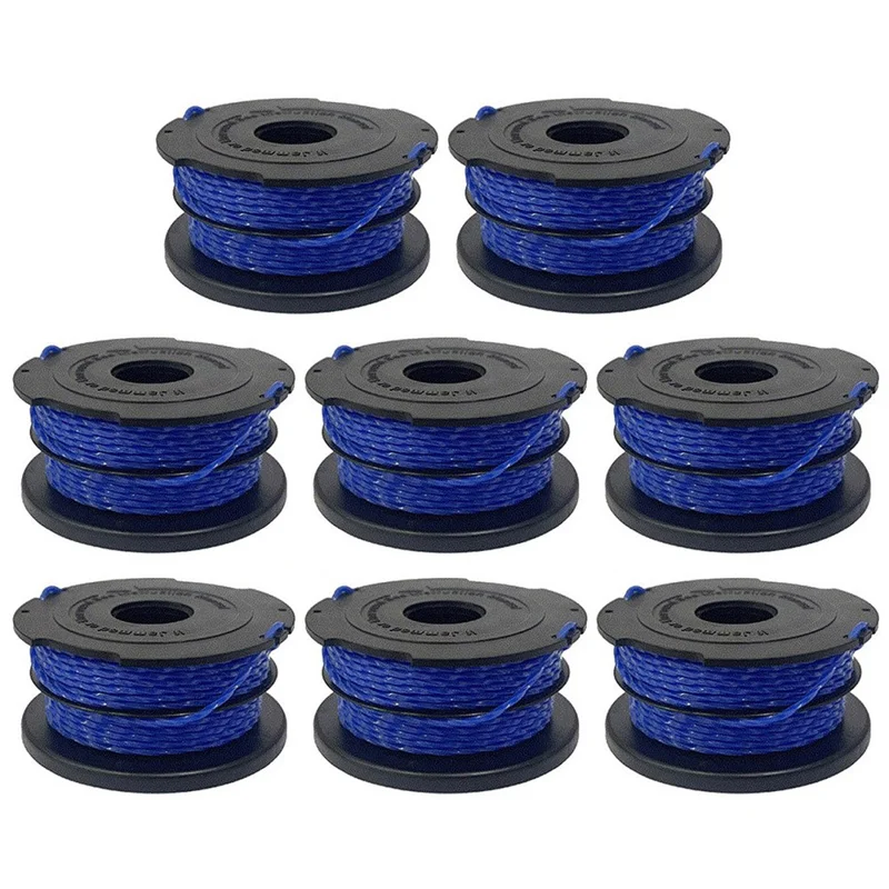 8 قطع بكرة A6441 لجزازة العشب من Black & Decker، بكرة سلك نايلون لجزازة العشب