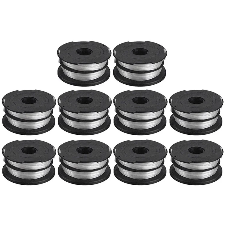 10Pcs Lawn Mower Part for Black & Decker GH700 / GH710 / GH750 Line Spool, DF-065-BKP