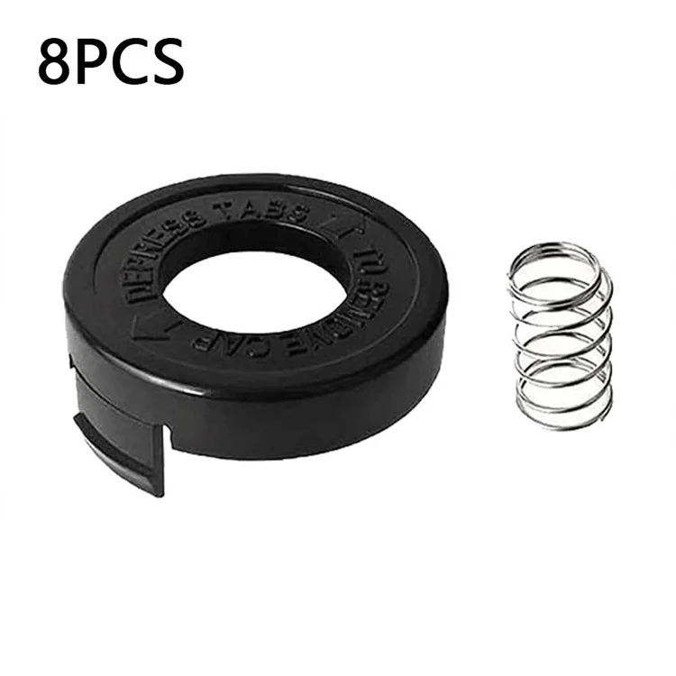 Para Black & Decker ST1000 / ST3000 / ST4000 / ST4500 Cortador de Grama 8 Tampa da Bobina com Mola, 682378-02