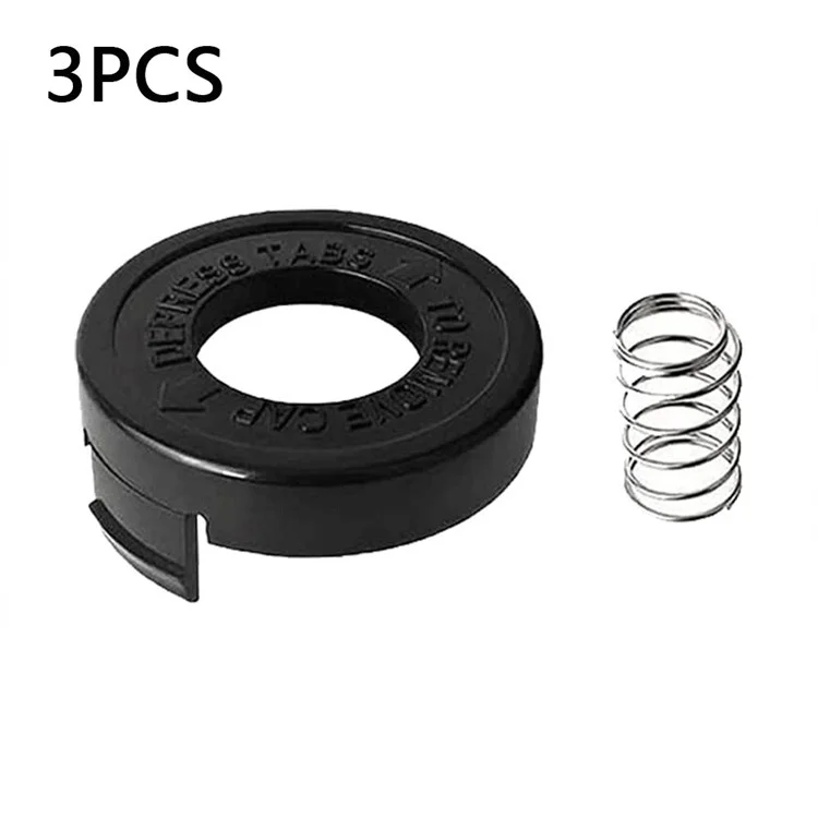 Para Black & Decker ST1000 / ST3000 / ST4000 / ST4500 3 Tapa de carrete de plástico + 3 muelles de metal, 682378-02