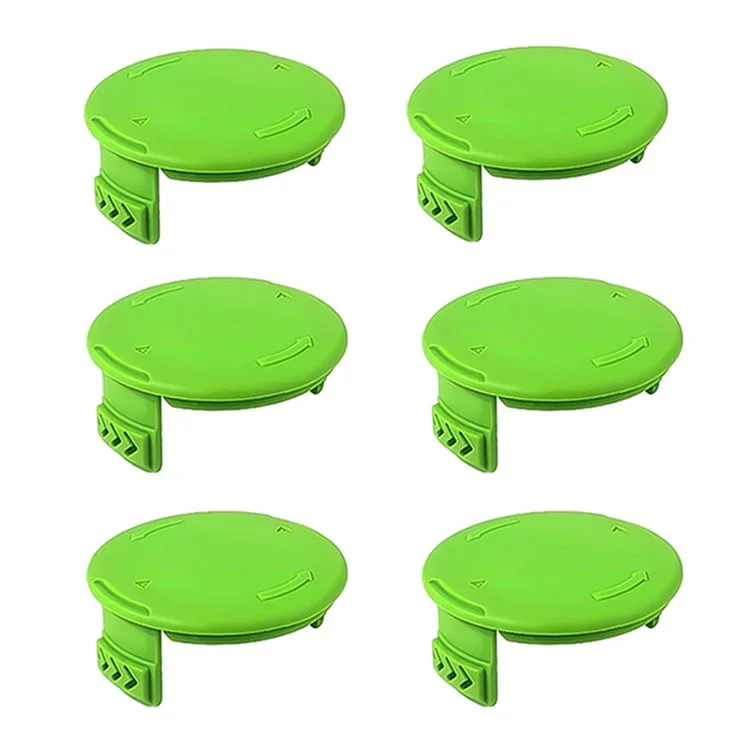6Pcs Plastic Spool Cap for Greenworks BST4000 / ST40L00 / 2100702 Lawn Mower Part, 3411546A-6
