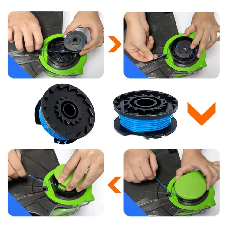 4Pcs for Greenworks Lawn Mower Nylon Rope Line Spool Replacement Parts, 29252 / 29092