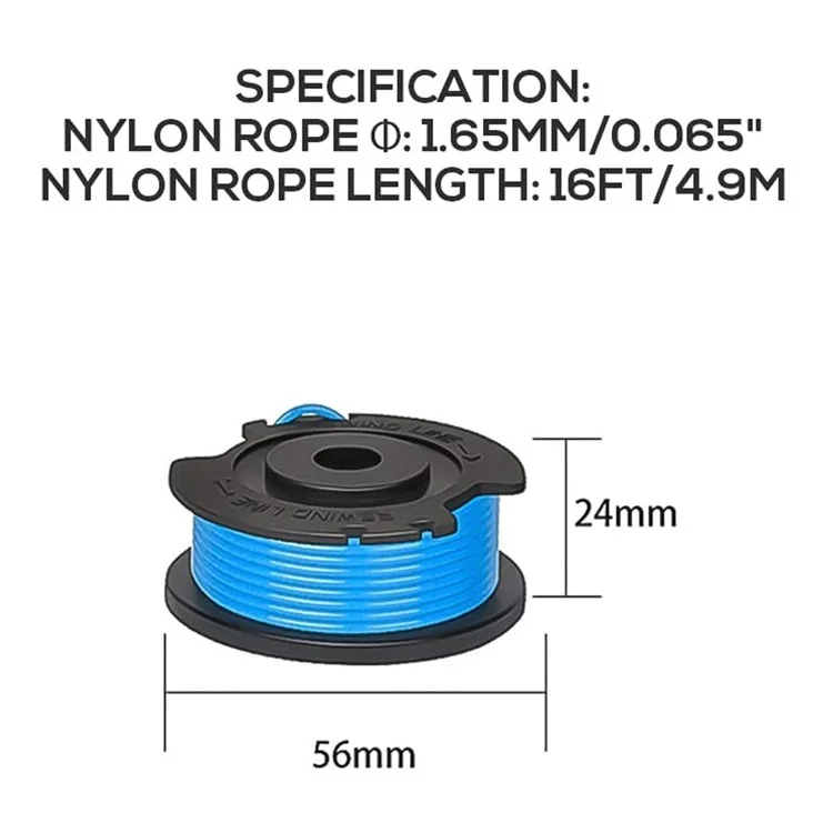 4Pcs for Greenworks Lawn Mower Nylon Rope Line Spool Replacement Parts, 29252 / 29092