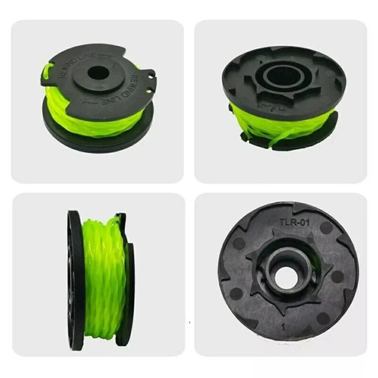 4Peças para Ryobi RLT36B33 / RY36LT33A-0 36V Grama Aparador Linha Bobinas Cortador de Grama Nylon Rope Bobina, RAC143