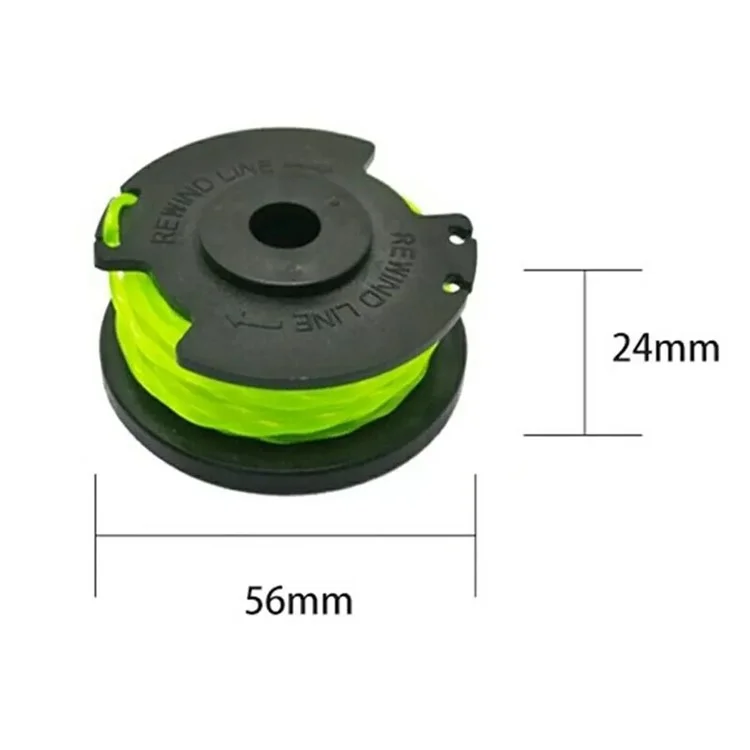 4Peças para Ryobi RLT36B33 / RY36LT33A-0 36V Grama Aparador Linha Bobinas Cortador de Grama Nylon Rope Bobina, RAC143