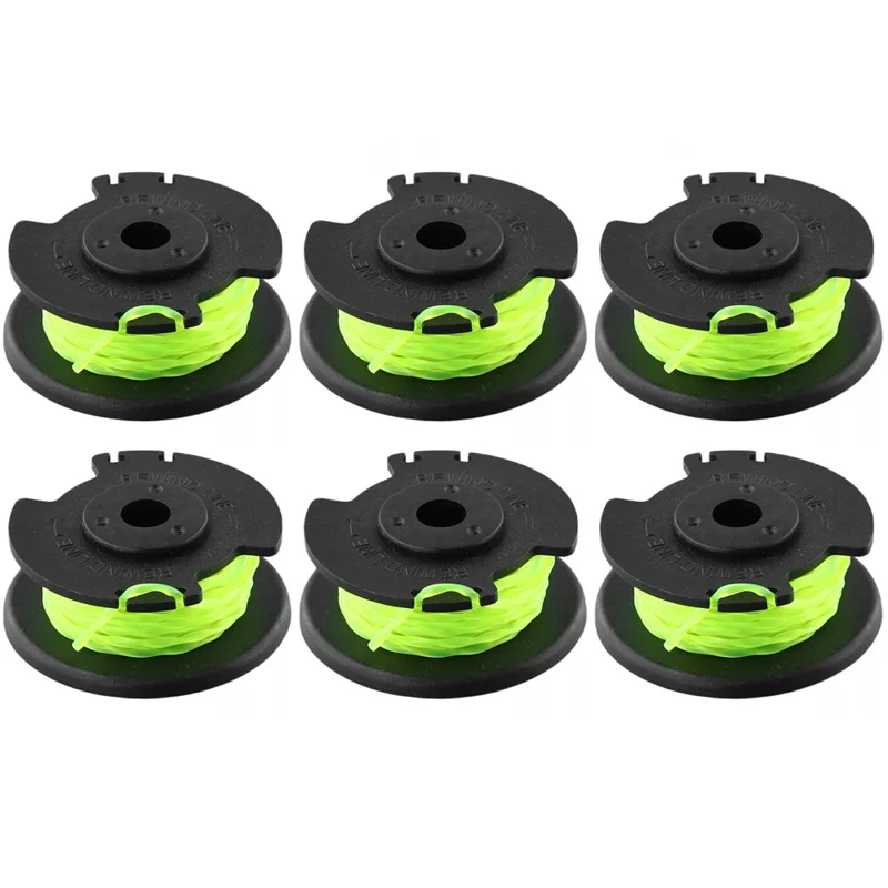 6Pcs Remplacement Ligne Bobine pour Ryobi RLT36B33 / RY36LT33A-0 36V Tondeuse à Gazon Fil Bobine, RAC143