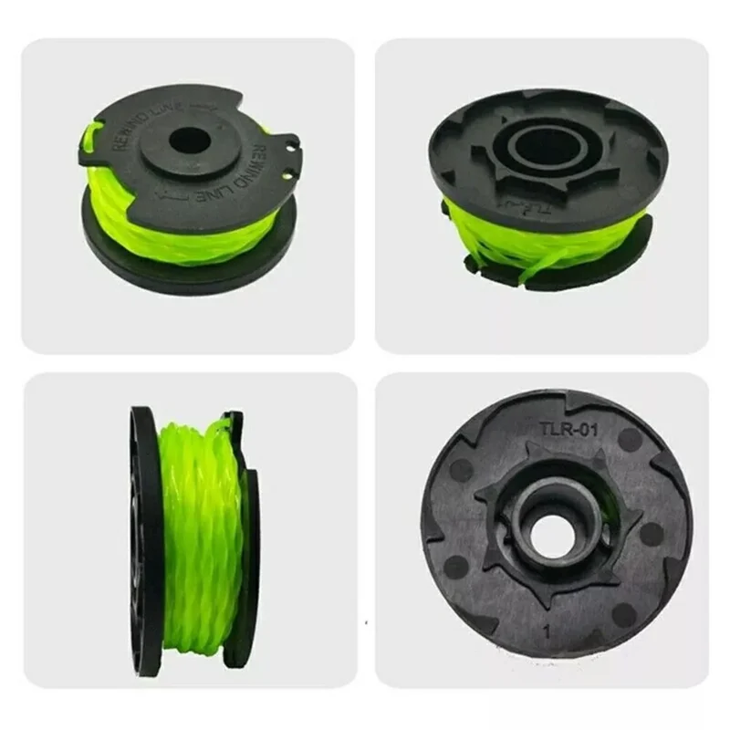 6Pcs Remplacement Ligne Bobine pour Ryobi RLT36B33 / RY36LT33A-0 36V Tondeuse à Gazon Fil Bobine, RAC143