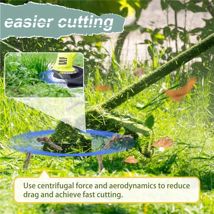6 Stück für Ryobi 18V / 24V / 40V Trimmer Nylon-Seil Spule Rasenmäher Linie Spulen, AC14RL3A