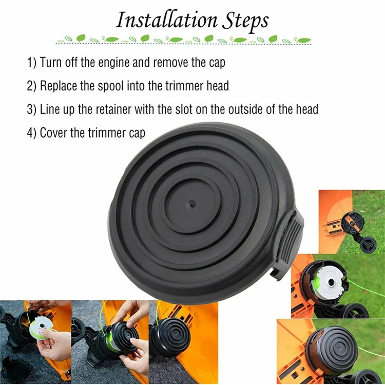 1Pc WA0037 Spool Cap for Worx WG184, WG190, WG191, WG168 Peças de Reposição