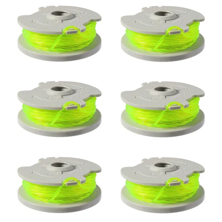 6 Stück Worx Rasentrimmer-Nylonfadenspulen WA0014 Rasenmäher-Spulen