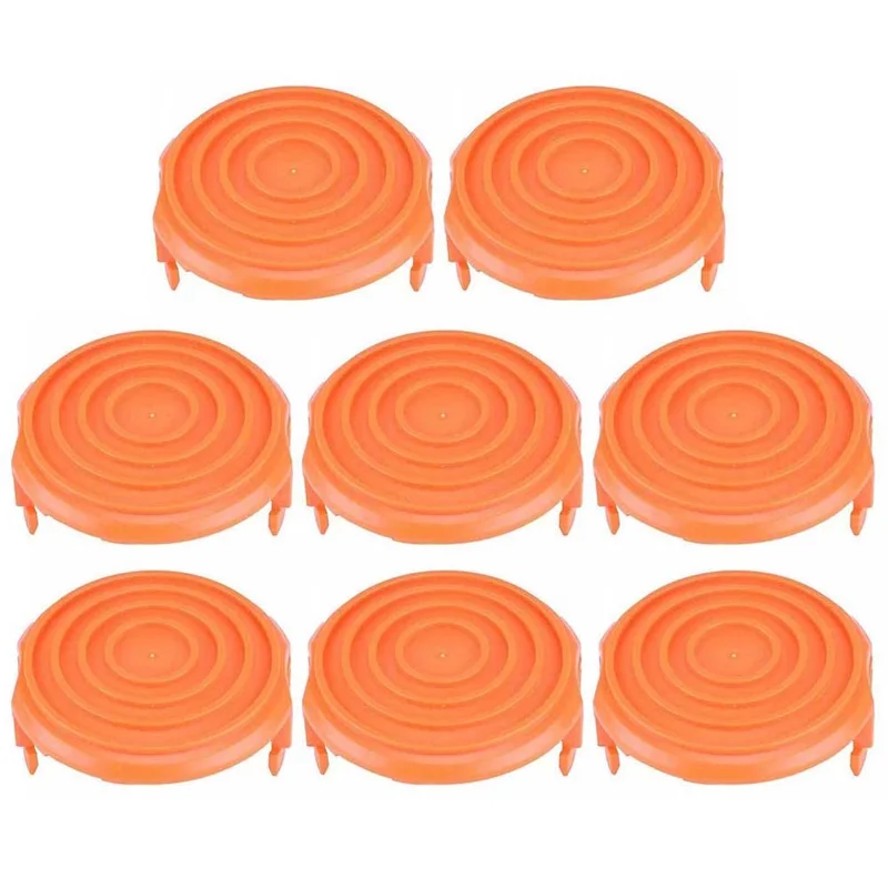 8 Pieces Wire Reel Protection Cap for Worx Lawn Mower Spool Cover Lid 50019417