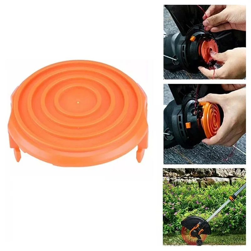 8 Pieces Wire Reel Protection Cap for Worx Lawn Mower Spool Cover Lid 50019417