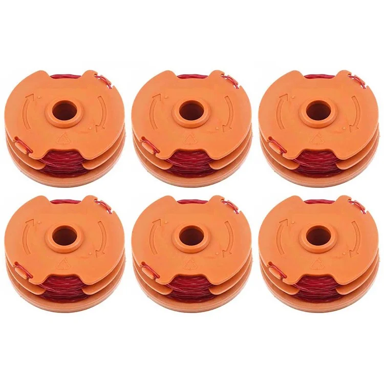6PCS Tosaerba Nylon Wire Reels per Worx Lawn Mower Spools WA0007