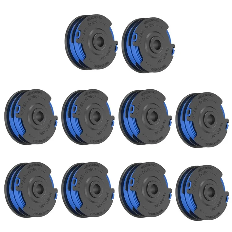 10PCS Spools for Greenworks Lawn Mower Nylon Rope Line Wire Reels, 29082 / 29242