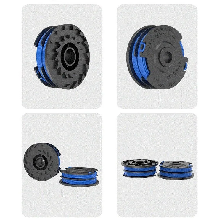 4 bobinas de línea de nailon para cortacésped Greenworks, modelo 29082 / 29242