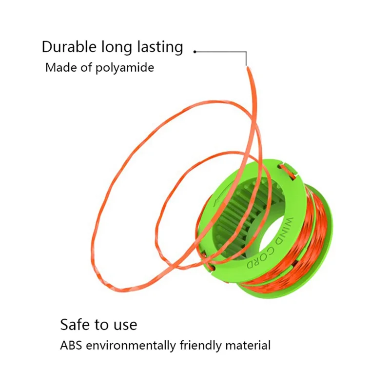 10Pcs 15ft  /  4.6m Line Spools for EGO POWER+ 15-inch Lawn Mower ST1500  /  ST1500-S  /  ST1502, AS1300