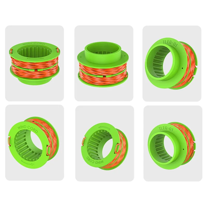 10Pcs 15ft  /  4.6m Line Spools for EGO POWER+ 15-inch Lawn Mower ST1500  /  ST1500-S  /  ST1502, AS1300