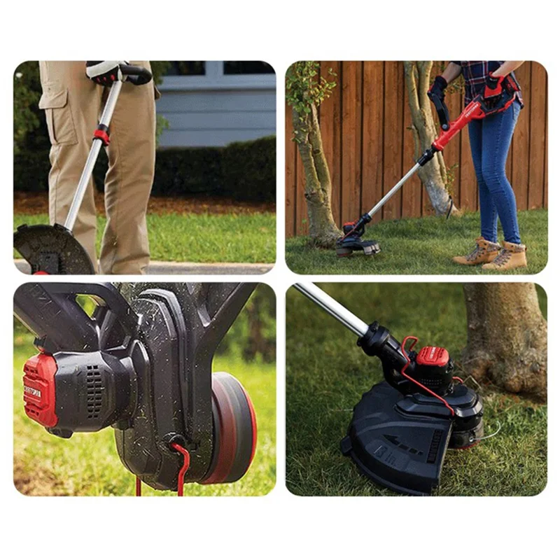For Craftsman CMCST900 / CMCST915 Lawn Mower 6 Line Spools + Spool Cap + Spring Set, CMZST065