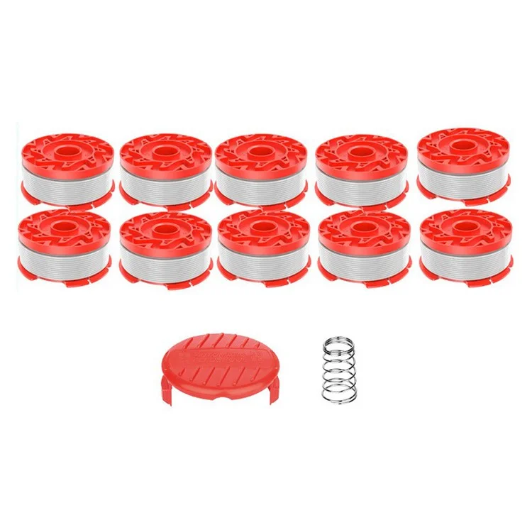 Para Craftsman CMCST900 / CMCST915 Cortadora de Césped 10 Carretes de Línea + Tapa de Carrete + Juego de Resortes, CMZST065