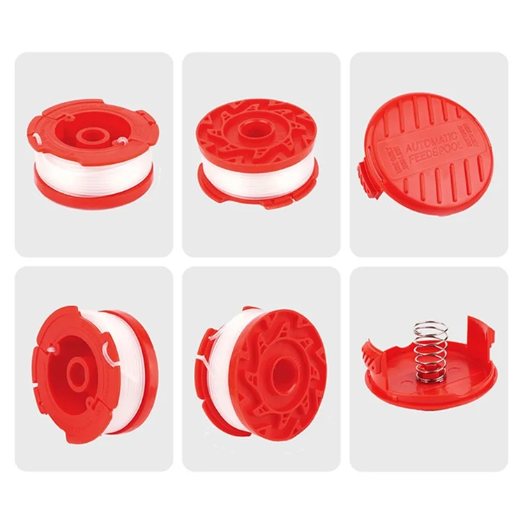 Para Craftsman CMCST900 / CMCST915 Cortadora de Césped 10 Carretes de Línea + Tapa de Carrete + Juego de Resortes, CMZST065
