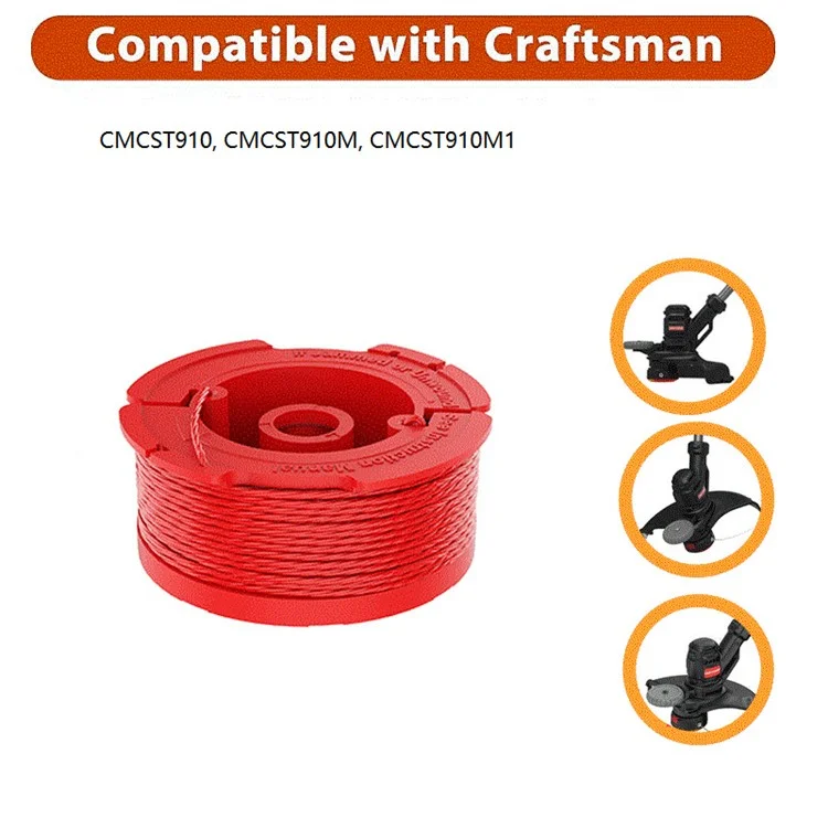 8 Stück für Craftsman CMCST910 / CMCST910M / CMCST910M1 Rasenmäher 20 ft / 6,1 m Linienbobinen, CMZST080