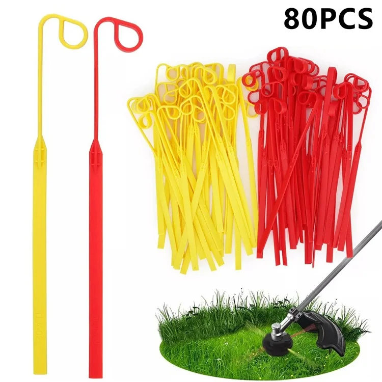 80Pcs Per tagliaerba flessibile Aero-Flex, lame per trimmer universale Grass Parte, TLA-01 / TLA-02