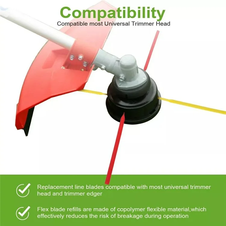 80Pcs Per tagliaerba flessibile Aero-Flex, lame per trimmer universale Grass Parte, TLA-01 / TLA-02