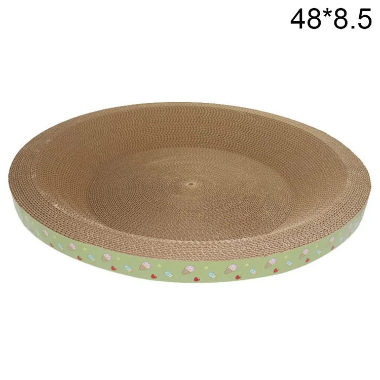 48cmx48cm Large Size Round Thickened Cat Scratching Board Durable Scratcher Bed, Height: 8.5cm