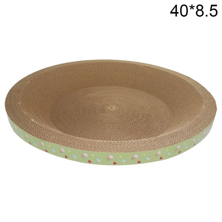Grattoir de chat de grande taille rond et épais de 40 cm x 40 cm, hauteur : 8,5 cm
