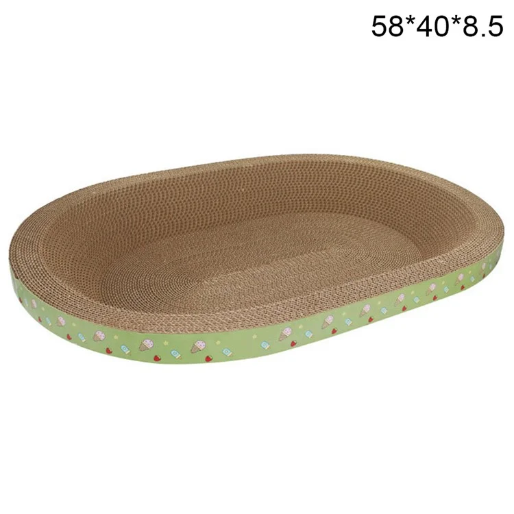 58 Cmx40 cm di Grandi Dimensioni Oval Ovalding a Pezzi di Graffio Graffiante Letto, Altezza: 8,5 cm