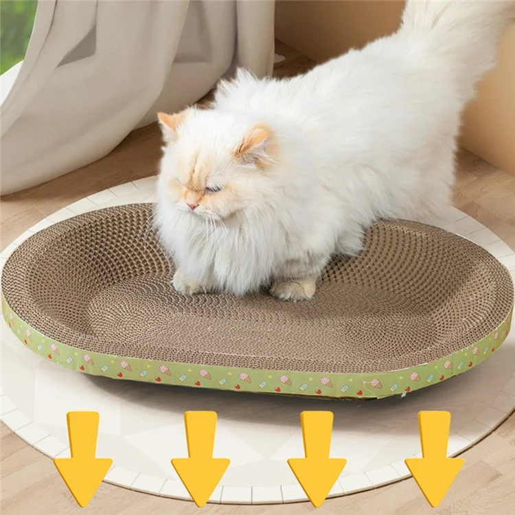 58 Cmx40 cm di Grandi Dimensioni Oval Ovalding a Pezzi di Graffio Graffiante Letto, Altezza: 8,5 cm